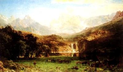 Albert Bierstadt The Rocky Mountains China oil painting art